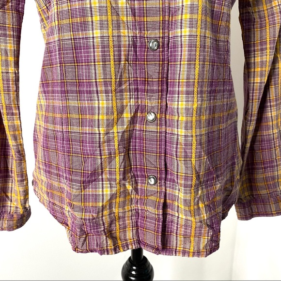 Woolrich Pearl Snap Long Sleeve Plaid Shirt - Picture 3 of 12